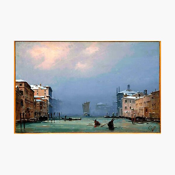 Item preview, Snow and Fog on the Grand Canal designed and sold by SharonTheFirst.