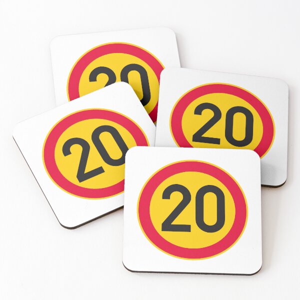 Item preview, Speed Limit 20 Birthday Age 20 Sign designed and sold by VectorForge Studio.