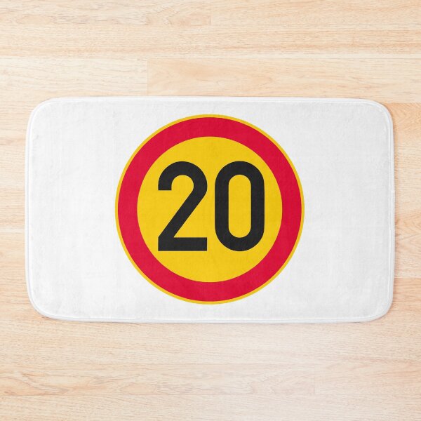 Item preview, Speed Limit 20 Birthday Age 20 Sign designed and sold by VectorForge Studio.