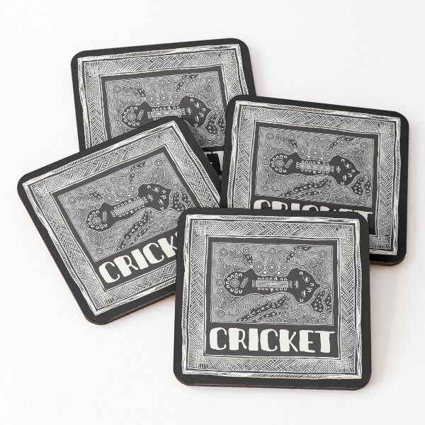 Item preview, Indigenous Cricket Ground – Aboriginal Style Sports Map & Line Art Print designed and sold by FreiherrPK.