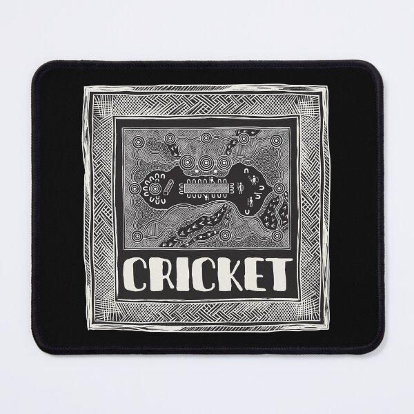 Item preview, Indigenous Cricket Ground – Aboriginal Style Sports Map & Line Art Print designed and sold by FreiherrPK.