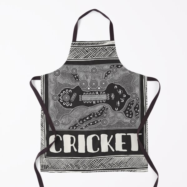 Item preview, Indigenous Cricket Ground – Aboriginal Style Sports Map & Line Art Print designed and sold by FreiherrPK.