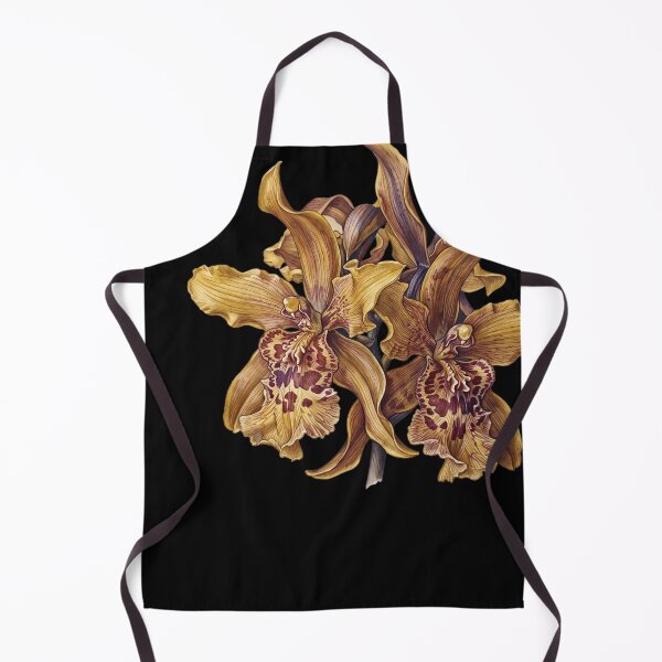 Item preview, Golden Parasite – Vintage Botanical Cyrtochilum Macranthum Orchid Art designed and sold by FreiherrPK.