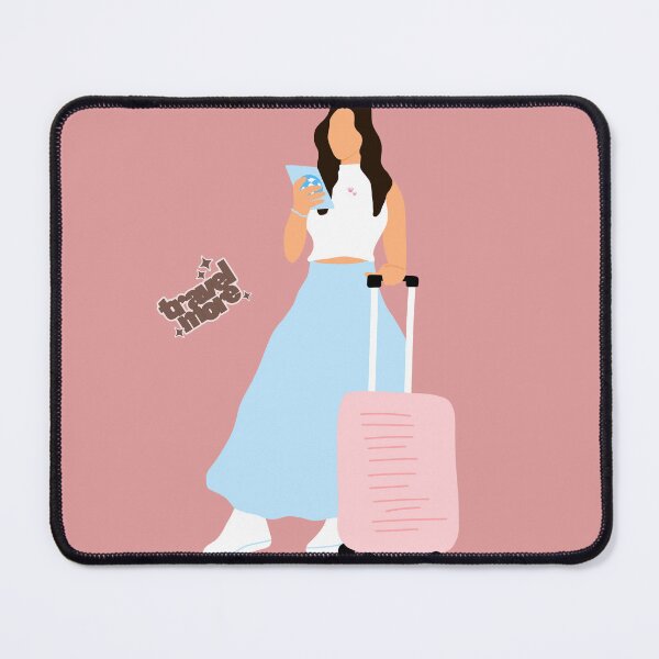Item preview, Retro Pastel Travel Girl designed and sold by ArtbyAfroditi.