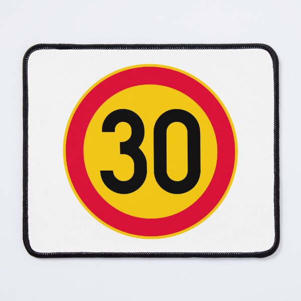 Item preview, 30th Birthday Speed Limit 30 Sign designed and sold by VectorForge Studio.