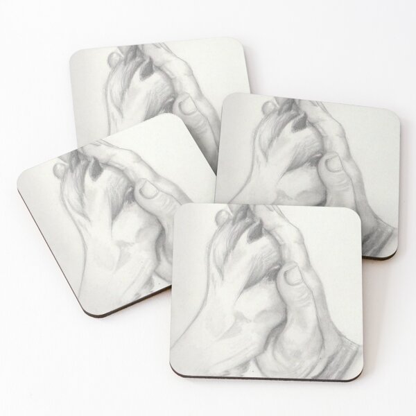 Item preview, Praying Hands Pencil Sketch Illustration designed and sold by Aticika75.