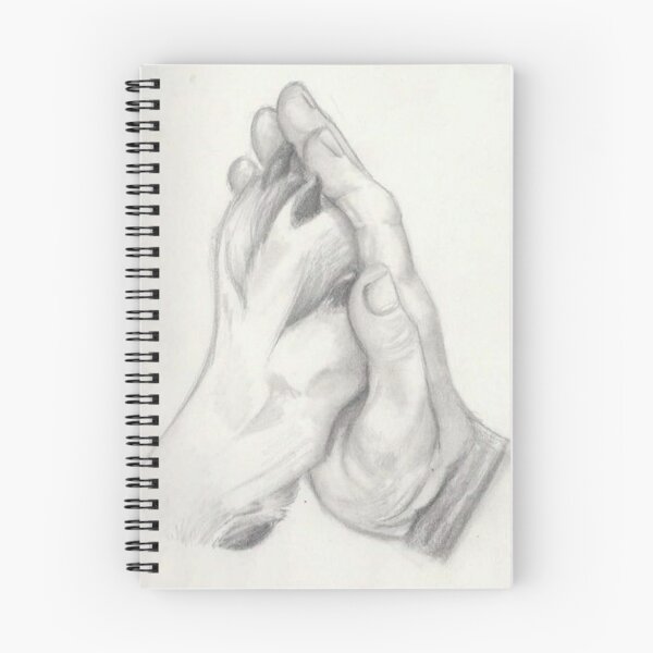Item preview, Praying Hands Pencil Sketch Illustration designed and sold by Aticika75.