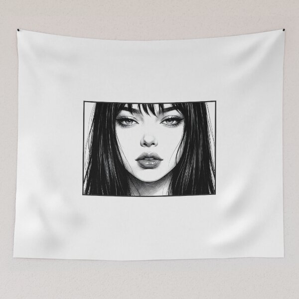 Item preview, Goth Girl Portrait designed and sold by OH-MY-GOTH.
