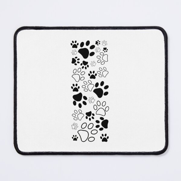 Item preview, Dog Paw Print Pattern Black White Pet Lover Design designed and sold by GiaoCalonas.