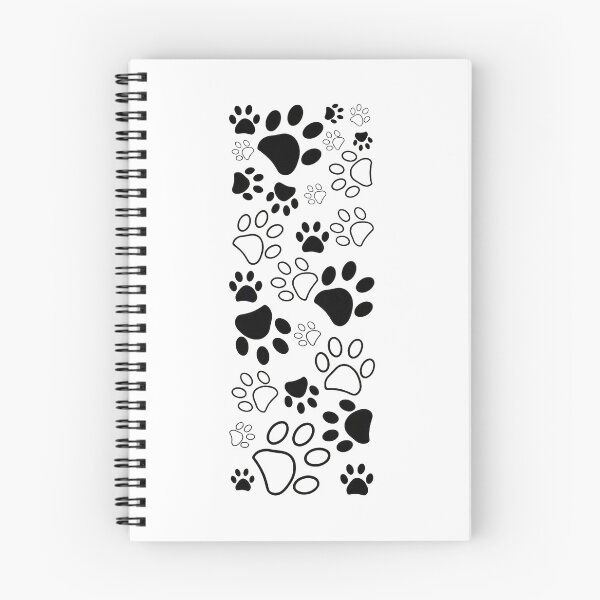 Item preview, Dog Paw Print Pattern Black White Pet Lover Design designed and sold by GiaoCalonas.