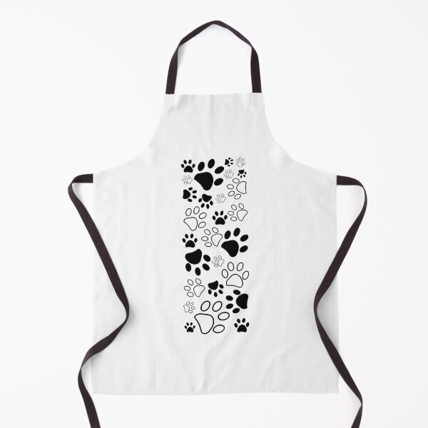 Item preview, Dog Paw Print Pattern Black White Pet Lover Design designed and sold by GiaoCalonas.