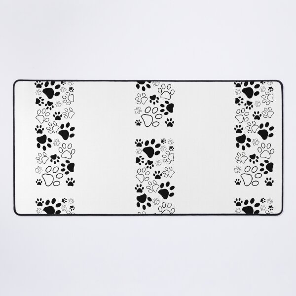 Item preview, Dog Paw Print Pattern Black White Pet Lover Design designed and sold by GiaoCalonas.
