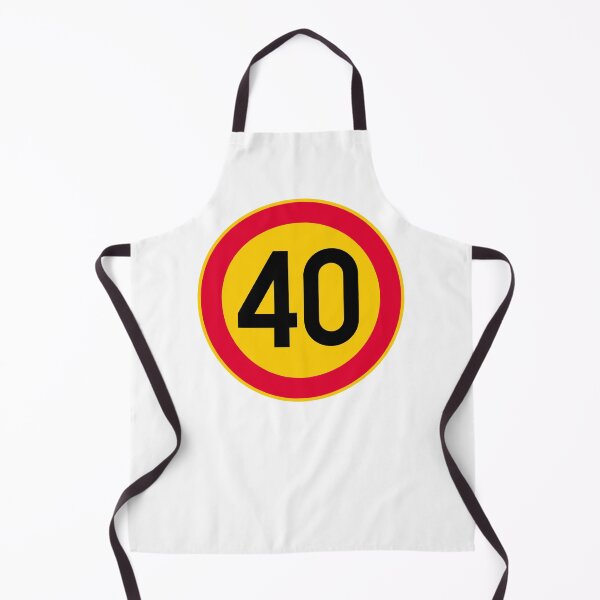 Item preview, 40th Birthday Speed Limit 40 Sign designed and sold by VectorForge Studio.
