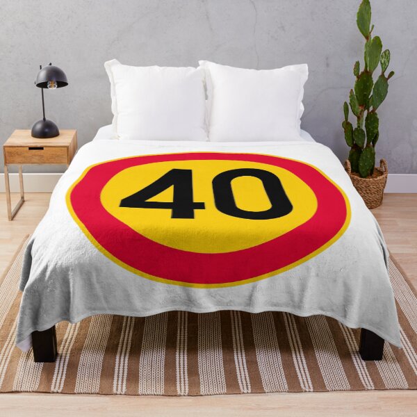 Item preview, 40th Birthday Speed Limit 40 Sign designed and sold by VectorForge Studio.