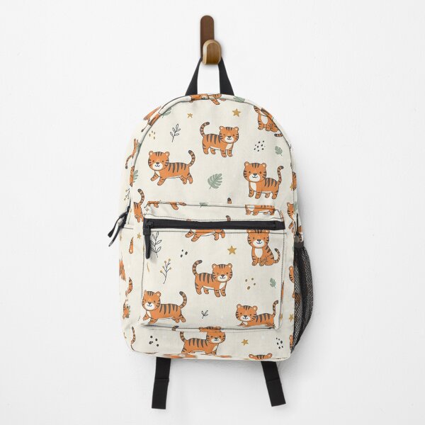 Item preview, Kawaii Little Tiger Seamless Pattern Design designed and sold by ashenlocs.