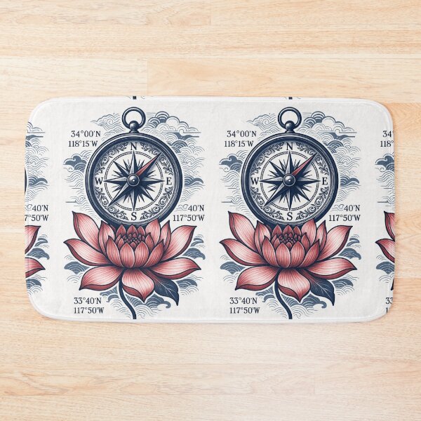 Item preview, Compass Lotus – Nautical Journey designed and sold by EchoWave11.