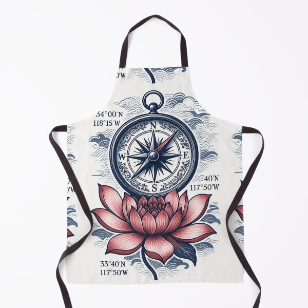 Item preview, Compass Lotus – Nautical Journey designed and sold by EchoWave11.