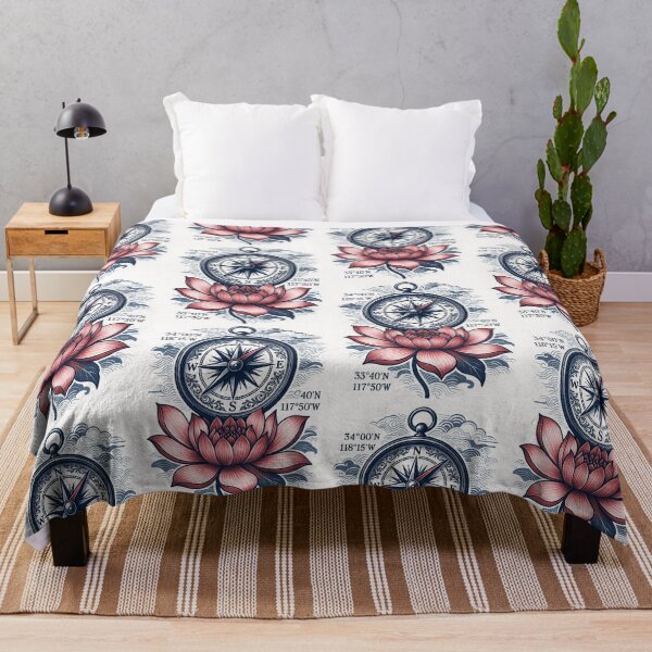 Item preview, Compass Lotus – Nautical Journey designed and sold by EchoWave11.