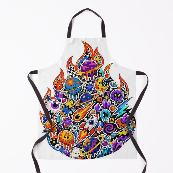 Item preview, Cosmic Psychedelic Flame Planet Doodle Art designed and sold by eliotedamalla.