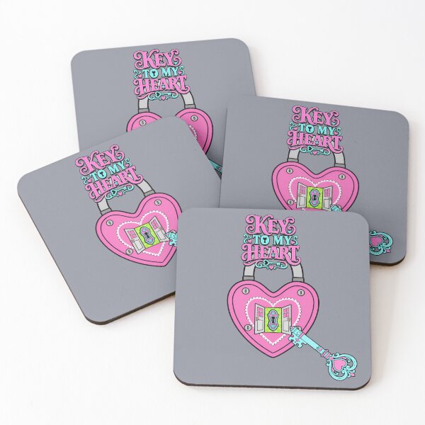 Item preview, Key to My Heart Pink & Blue Lock and Key Graphic T-Shirt designed and sold by Aimetoi.