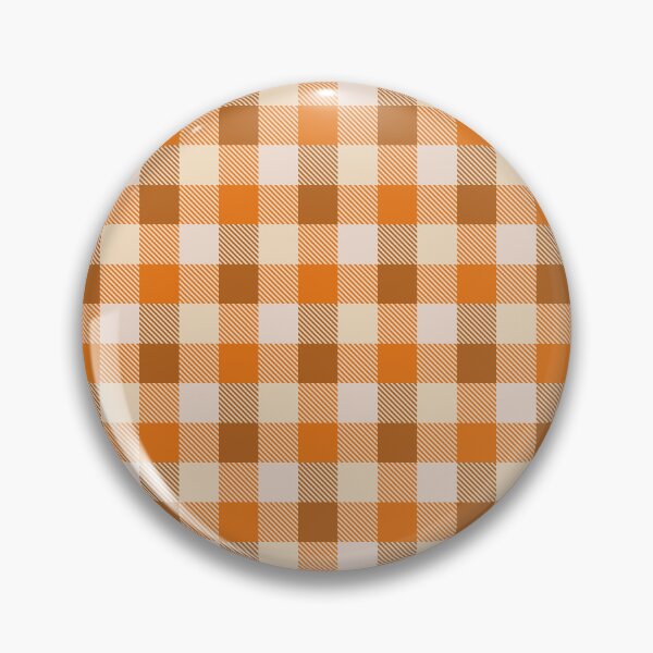 Item preview, Warm fall orange and brown plaid design rustic check pattern designed and sold by Pravokrugulnik.
