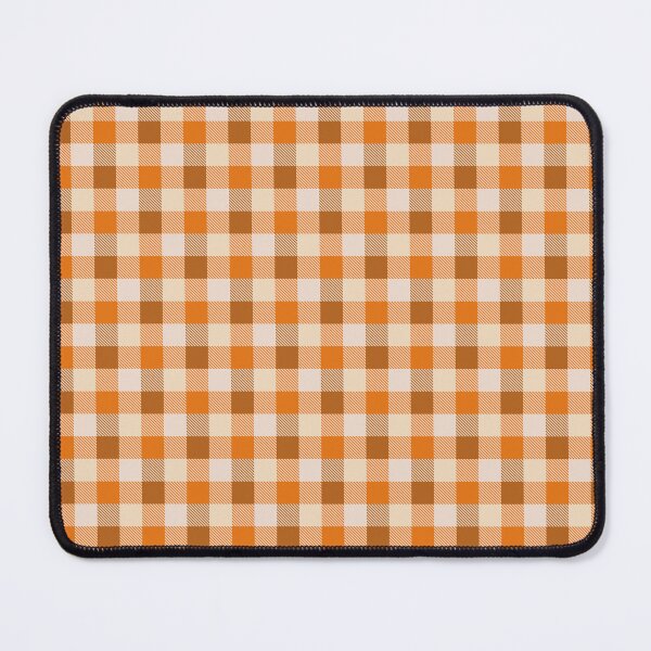 Item preview, Warm fall orange and brown plaid design rustic check pattern designed and sold by Pravokrugulnik.
