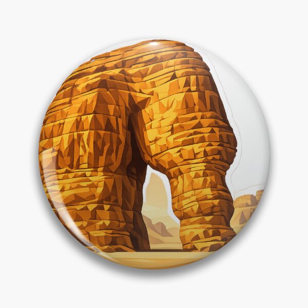 Item preview, Elephant Rock AlUla Saudi Arabia | Jabal AlFil Desert Landmark designed and sold by DesertInkArt.