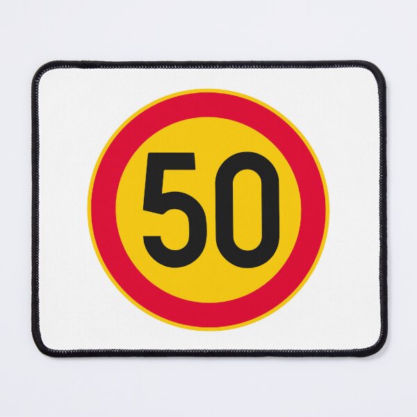 Item preview, 50th Birthday Speed Limit 50 Sign designed and sold by VectorForge Studio.