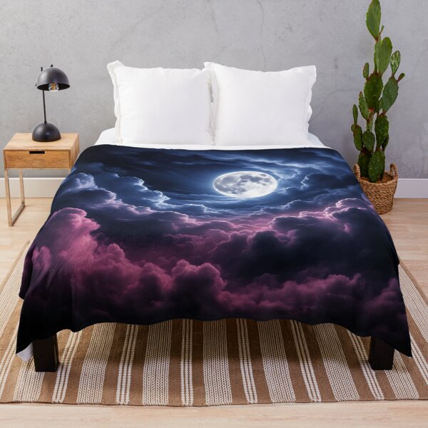 Item preview, The moon against the dark night sky. designed and sold by ANVivid.