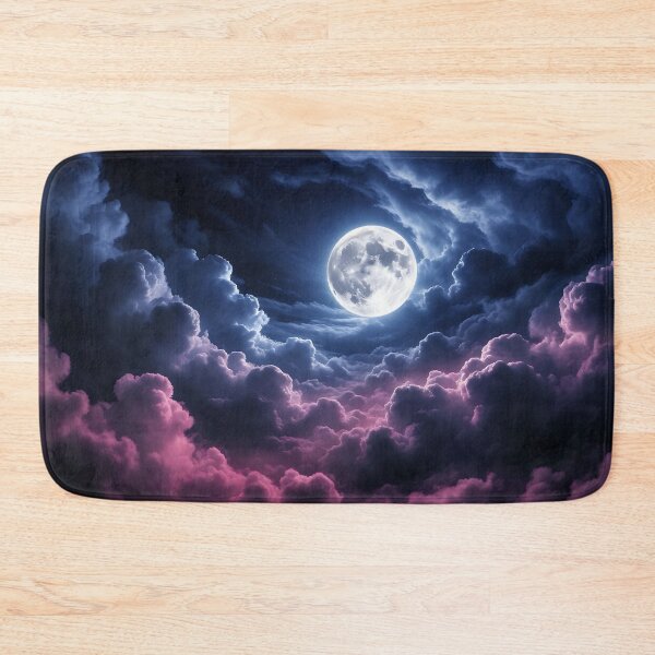 Item preview, The moon against the dark night sky. designed and sold by ANVivid.