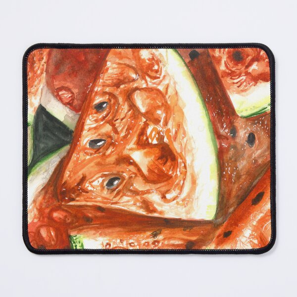 Item preview, Juicy Watermelon Slices Watercolor Illustration - Summer Vibes Art designed and sold by ilkayArtStudio.