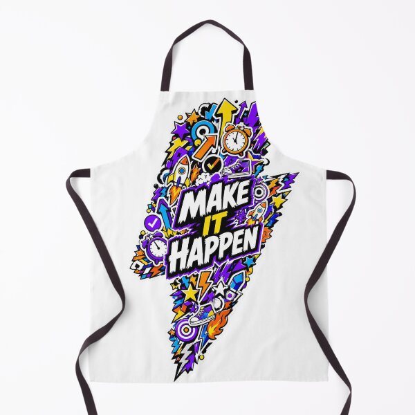 Item preview, Make It Happen Motivational Lightning Doodle Art designed and sold by eliotedamalla.