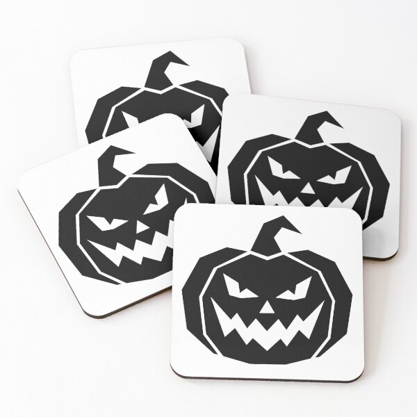 Item preview, Evil Jack O Lantern – Geometric Halloween Pumpkin designed and sold by matybrak.
