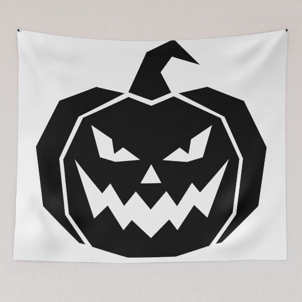 Item preview, Evil Jack O Lantern – Geometric Halloween Pumpkin designed and sold by matybrak.
