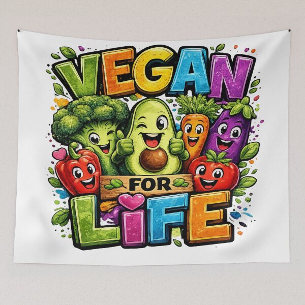 Item preview, Vegan For Life designed and sold by DazzleKitty.