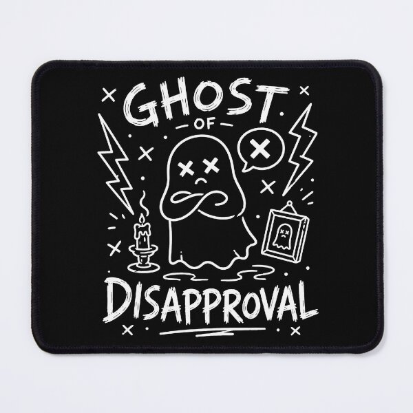 Item preview, Ghost of Disapproval Funny Cute Ghost Hand Drawn Doodle designed and sold by Abidel.