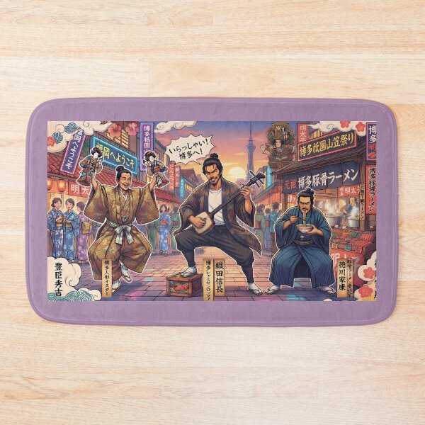 Item preview, Samurai in Hakata – Colorful Japanese History Pop Art designed and sold by OddGarage.