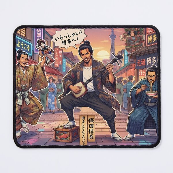 Item preview, Samurai in Hakata – Colorful Japanese History Pop Art designed and sold by OddGarage.