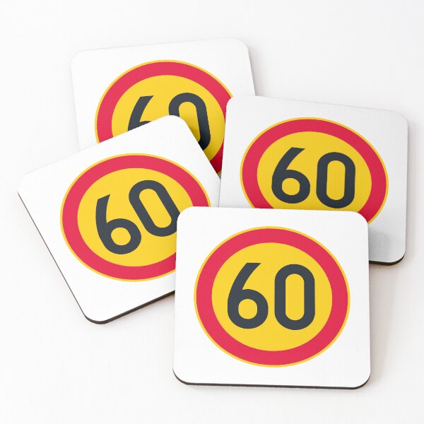 Item preview, 60th Birthday Speed Limit 60 Sign designed and sold by VectorForge Studio.