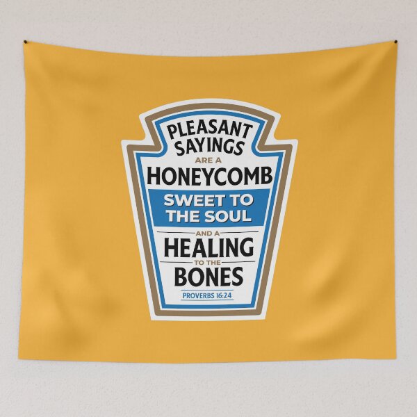 Item preview, Pleasant Sayings Are a Honeycomb – Proverbs 16:24 designed and sold by Scipy.
