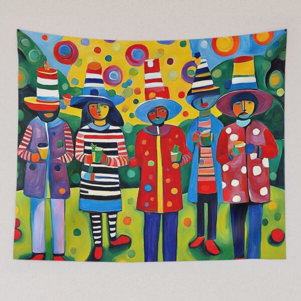Item preview, Party People designed and sold by George Hutton Hunter.