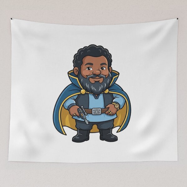 Item preview, Charming Lando Calrissian Garden Gnome designed and sold by Bad-Decisions-Designs.