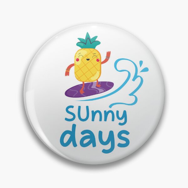 Item preview, Cute Surfing Pineapple Sunny Days - Summer Beach Graphic designed and sold by ilkayArtStudio.