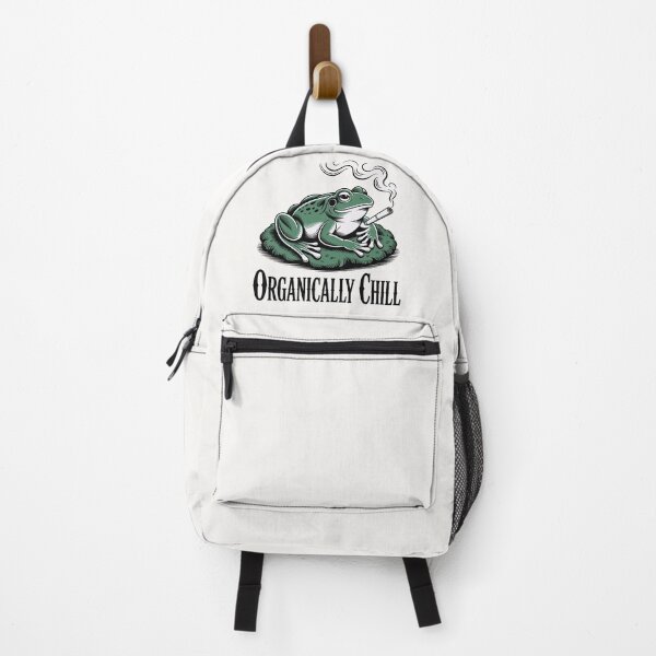 Item preview, Organically Chill Frog – Funny Vintage Smoking Frog Design for Chill Vibes designed and sold by ZyxDes.