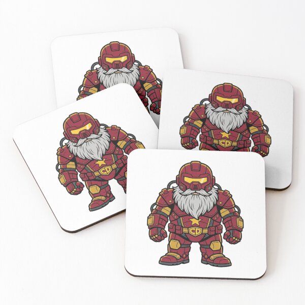 Item preview, Armored Crimson Dynamo Garden Gnome designed and sold by Bad-Decisions-Designs.