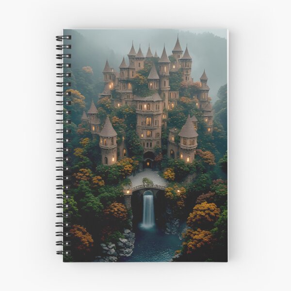Item preview, The Misty Canyon Citadel designed and sold by Vhelir-Art.