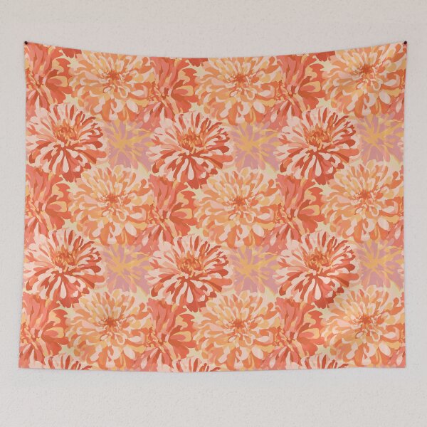 Item preview, Vibrant Zinnia Flower - Hawaiian Flower Pattern - Birthday Gifts For Her designed and sold by RoyalStarsPatts.