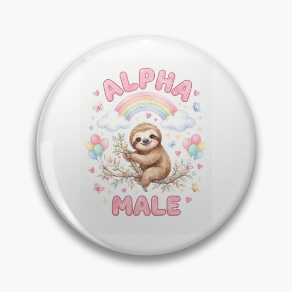 Item preview, Sloth Alpha male funny gag adult humor novelty meme designed and sold by CheeseBlueprint.