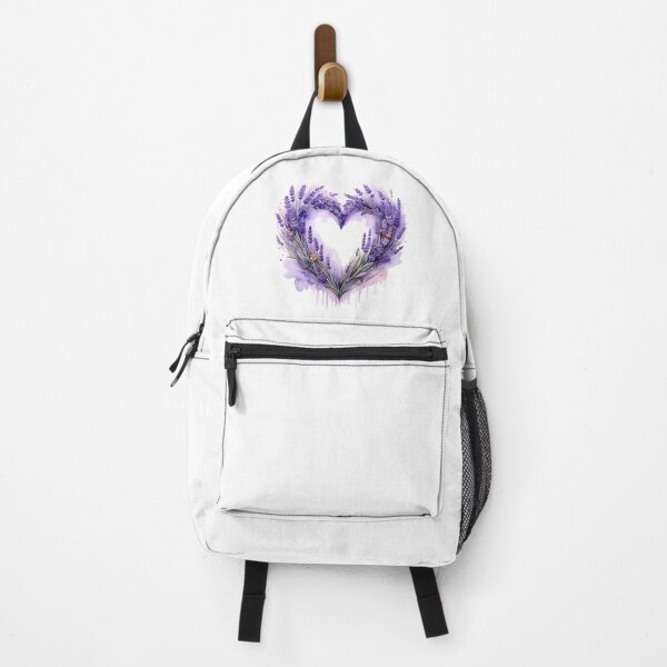 Item preview, Purple Lavender Floral Heart Watercolor Illustration designed and sold by BetweenForms.