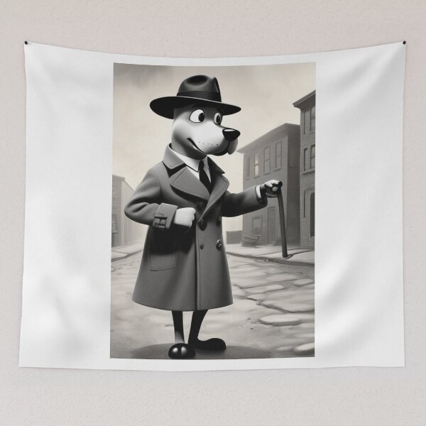 Item preview, Cinema - Enigmatic Canid, Archetype of the 1940s Private Eye designed and sold by World-Pets.
